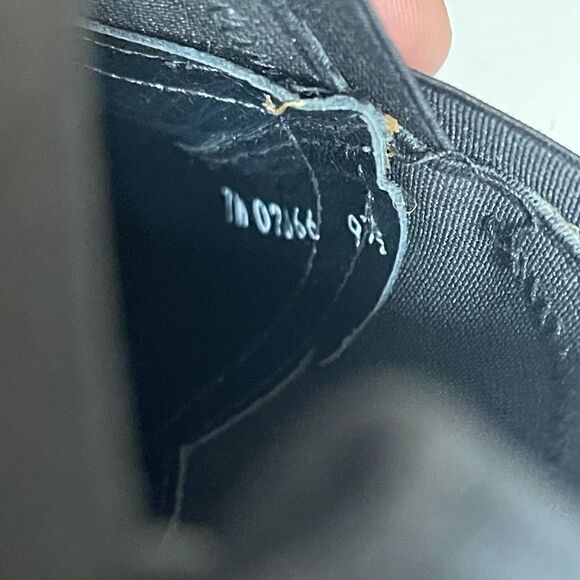 Stuart Weitzman Black Chelsea Suede and elastic Block Heel square toe Bootie 9.5 - Picture 8 of 11